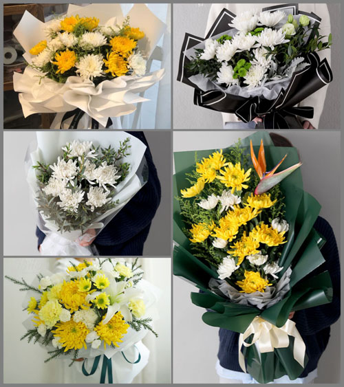 浙江省金华东阳市白事花束代送